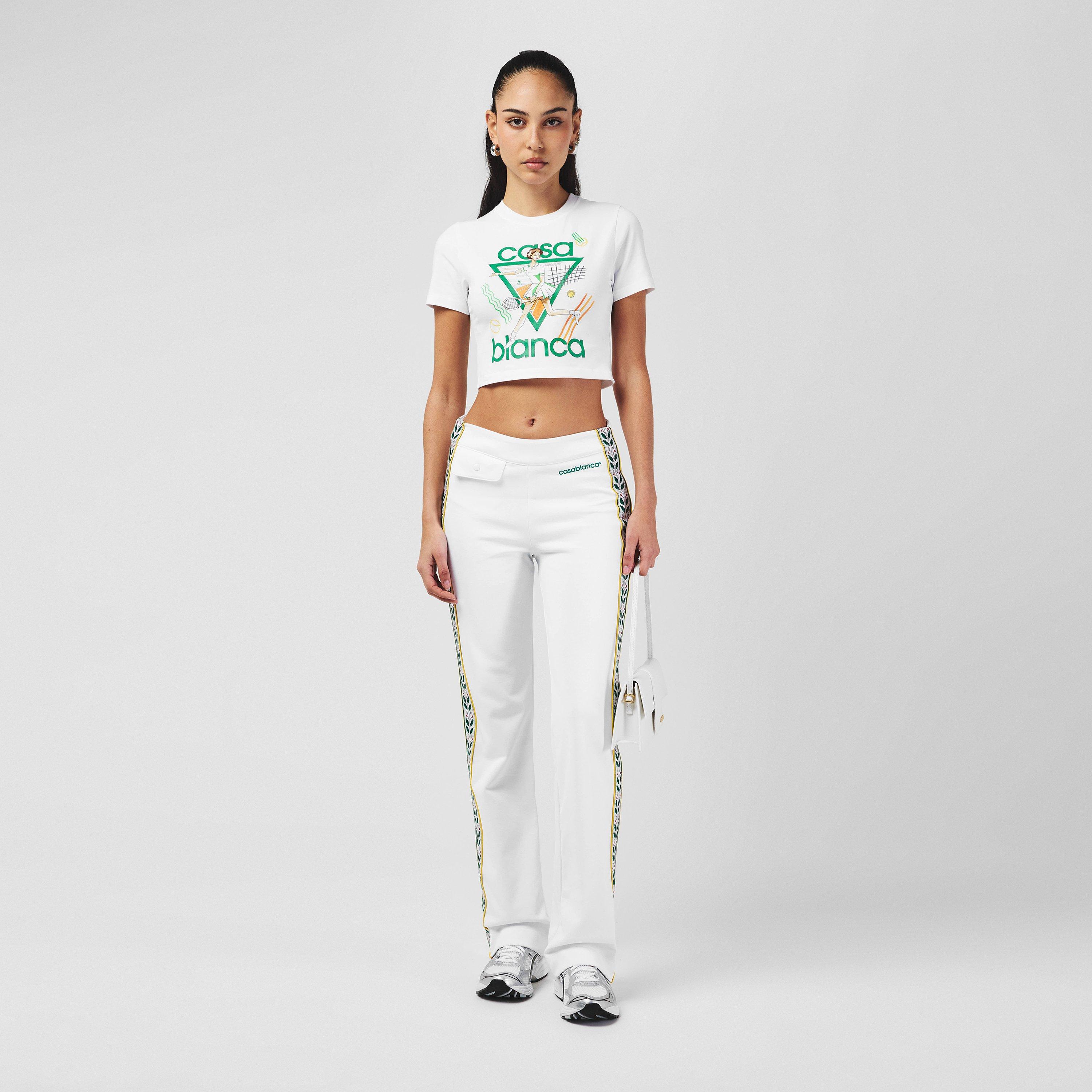 Women's Tennis Girl Cotton Cropped T-Shirt