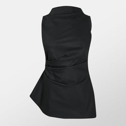 Cotton Peplum Top