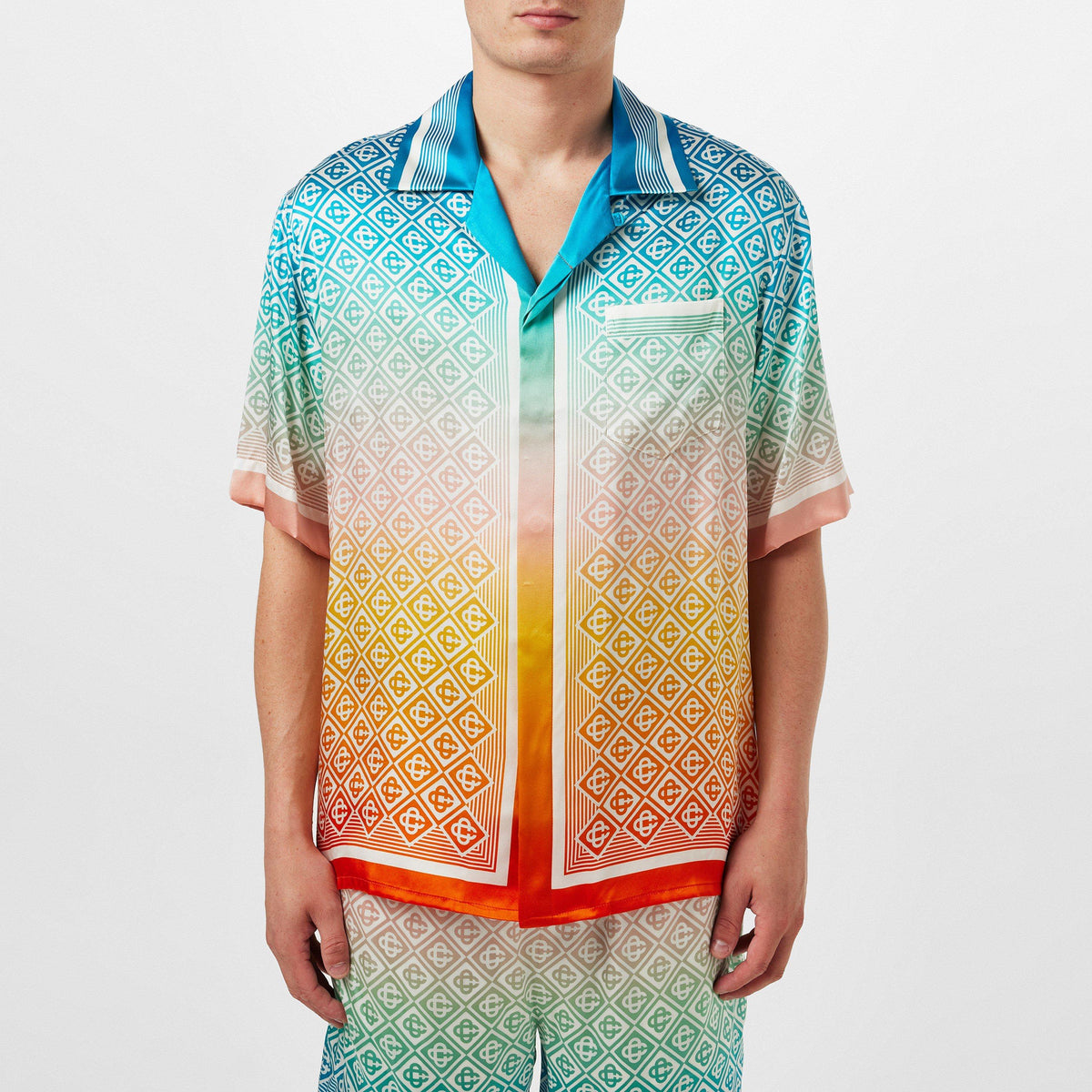 Short Sleeved Silk Shirt