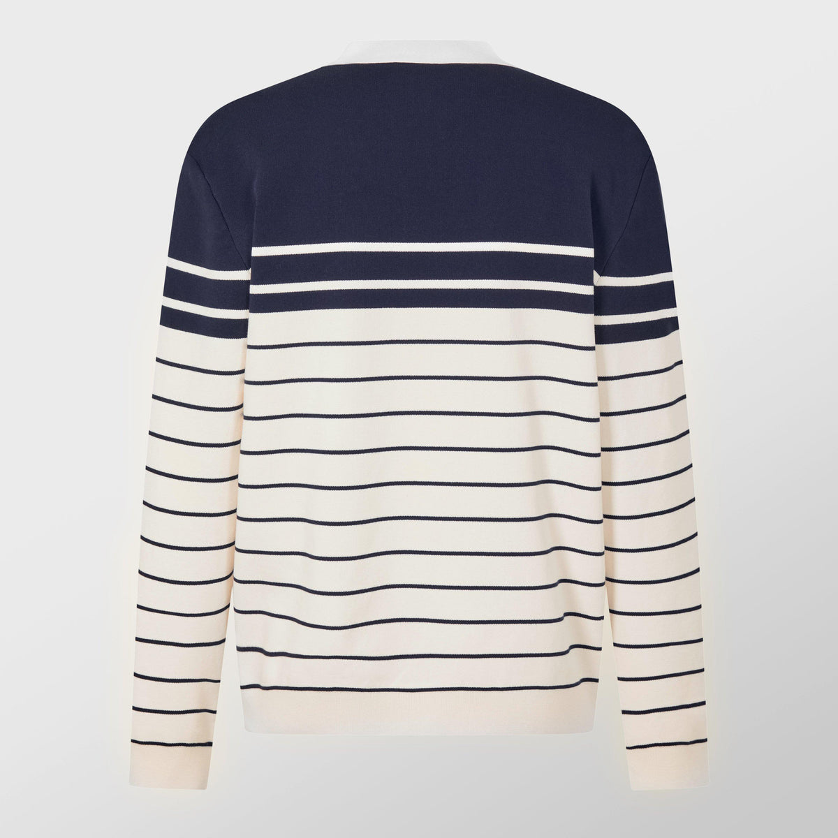 Striped Knit Cotton Cardigan