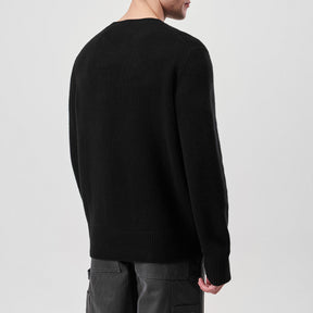 Cashmere Equestrian Knight Logo Knit Jumper