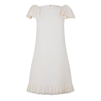 Val Bow Shoulder Shift Dress