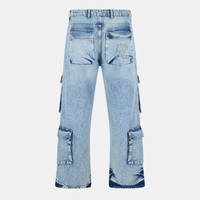 Men's Denim Cargo Jeans