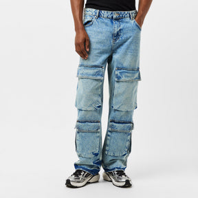 Men's Denim Cargo Jeans