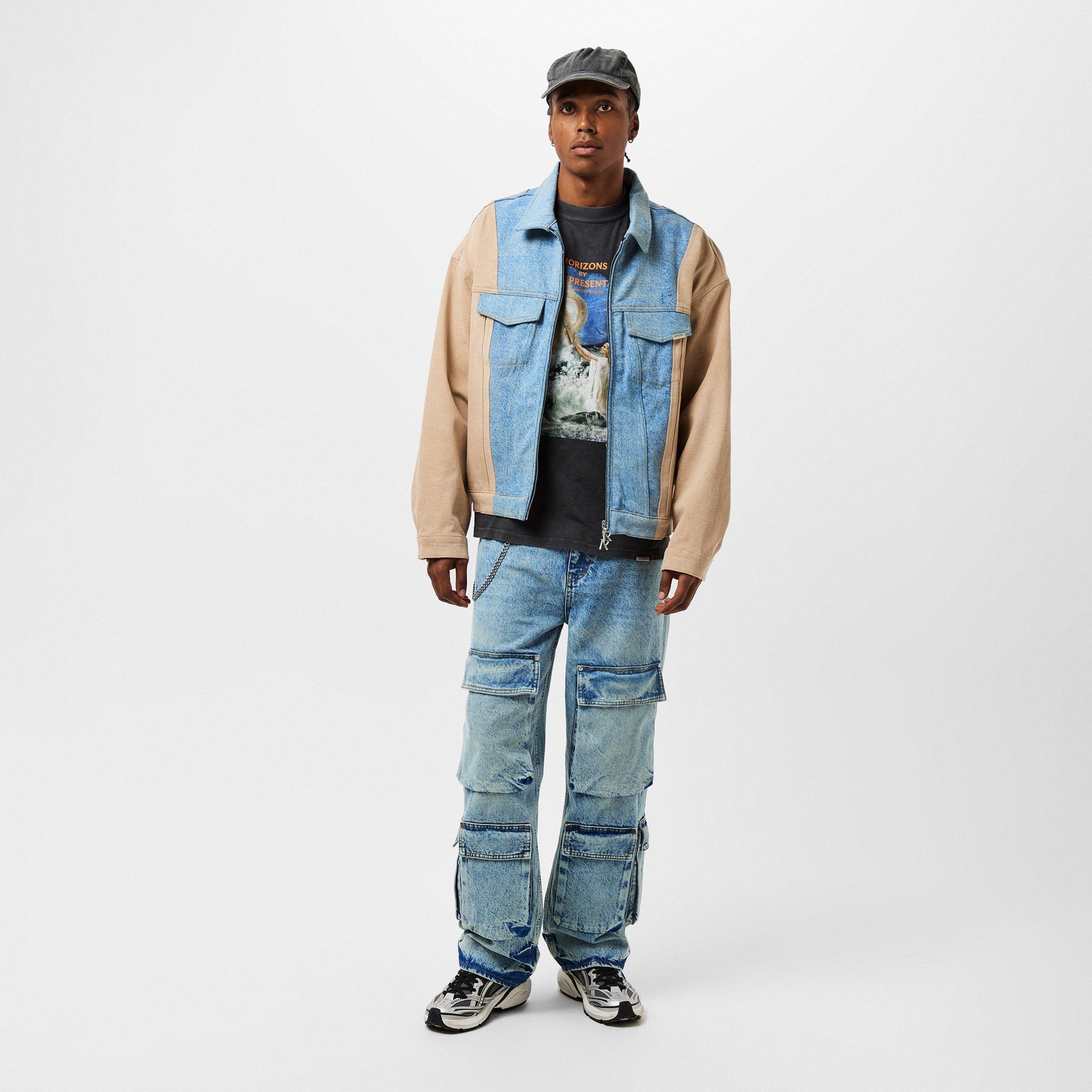 Men's Denim Cargo Jeans