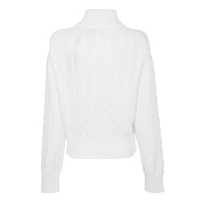 Cable 1/4 Zip Knitted Top