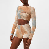 Tie Dye Double Crop Top