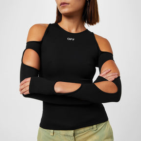 Women's  Cut Out Top, Cutouts Along Arms