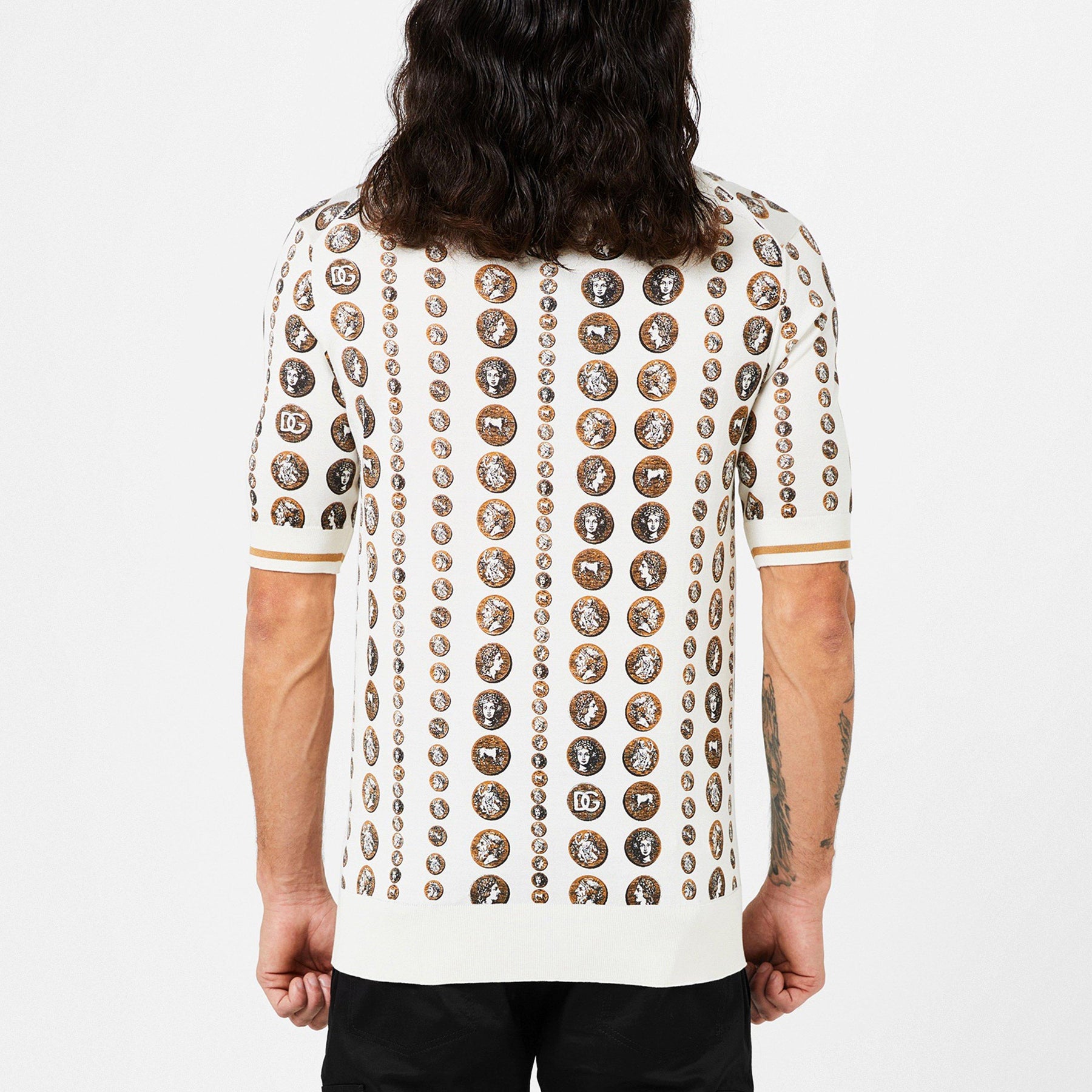 Coin Stripe Polo Shirt