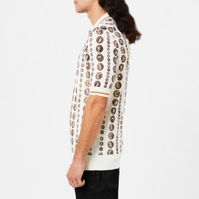 Coin Stripe Polo Shirt