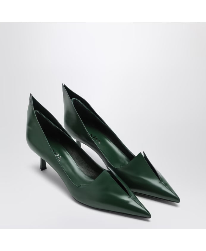 Prada Elegant Mid-Heel Decollete Shoes