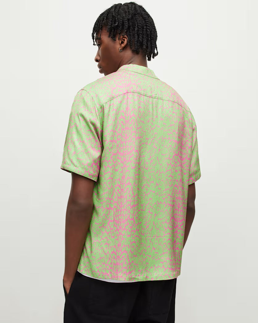 Feline Leopard Print Relaxed Shirt