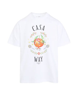 Casablanca White Cotton T-Shirt for Men