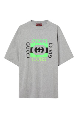 Gucci Logo-Print Cotton Jersey T-Shirt