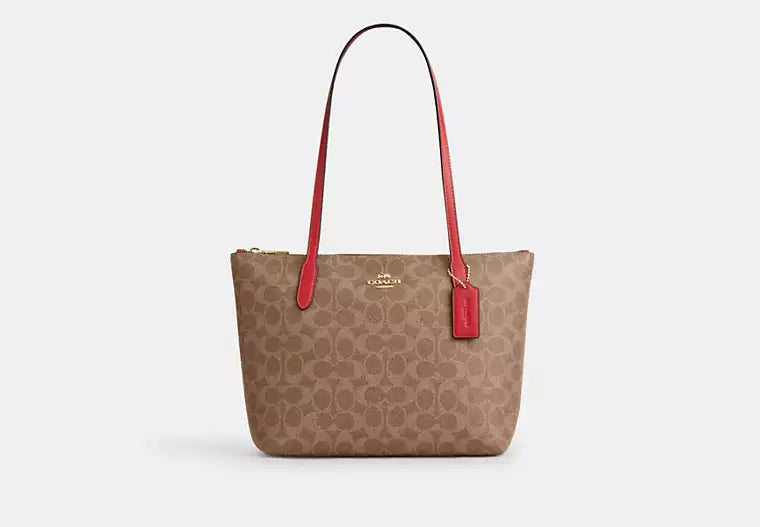 Fiona Zip Tote Bag In Signature Canvas
