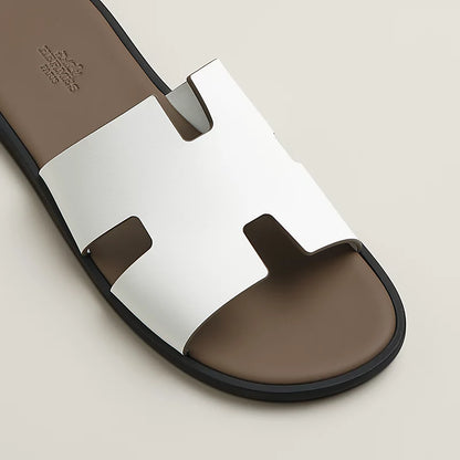 Izmir sandal in Blanc / Étoupe