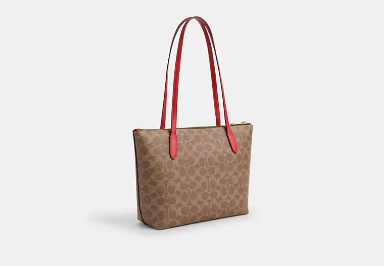 Fiona Zip Tote Bag In Signature Canvas
