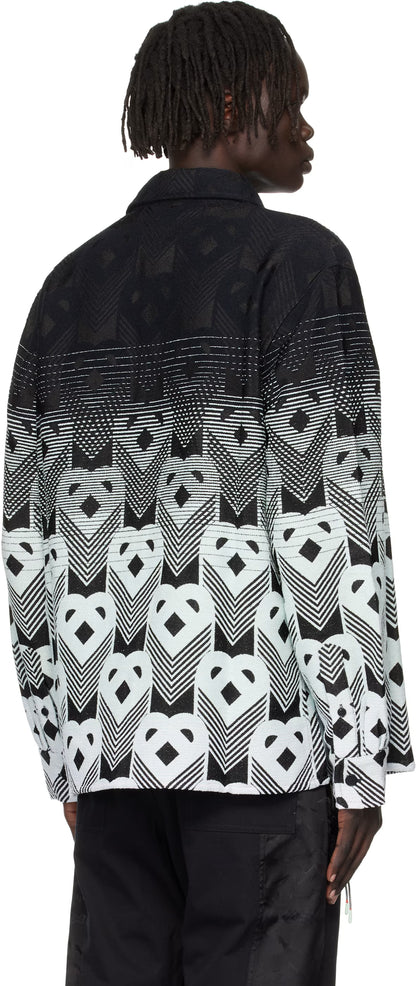 Black & Green Gradient Monogram Jacket