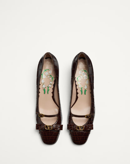 Bowow Decollete IN Printed Calfskin