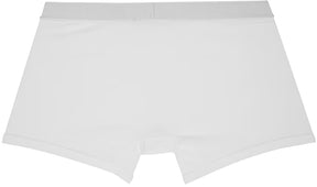 Versace Underwear White '90s Logo Long Boxers