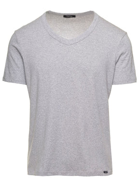Tom ford Tom Ford Man's Cotton V-Neck T-Shirt