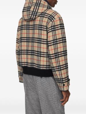 Burberry reversible wool hooded jacket