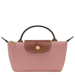 Le Pliage Original Pouch with handle Pink Tea - Recycled canvas