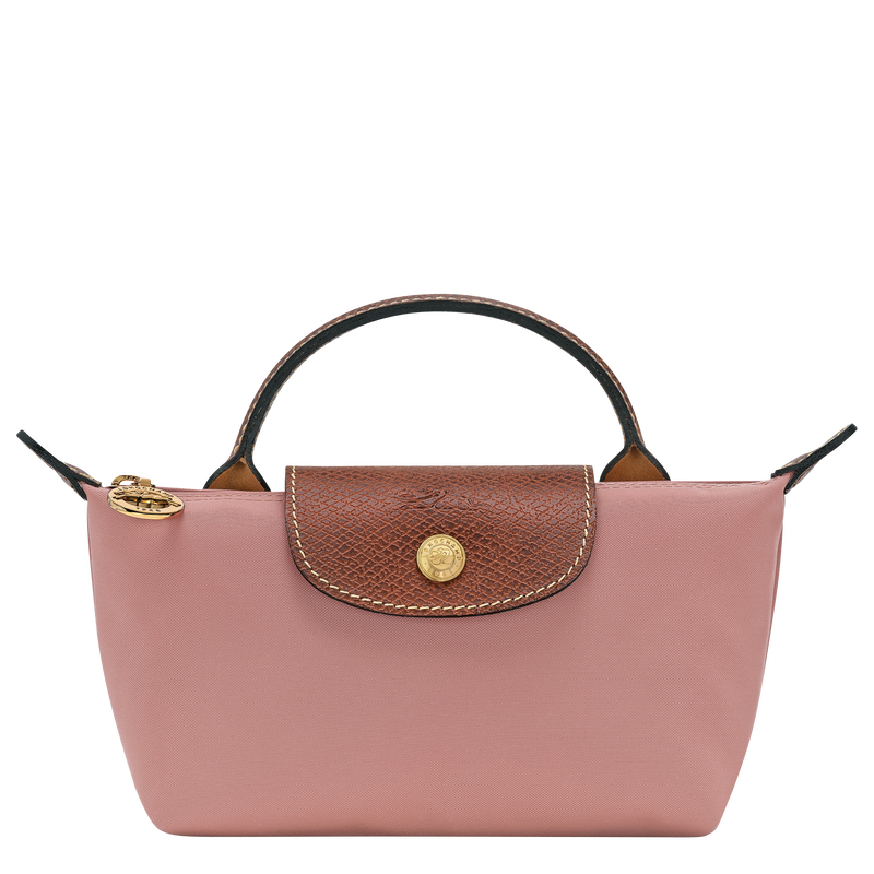Le Pliage Original Pouch with handle Pink Tea - Recycled canvas