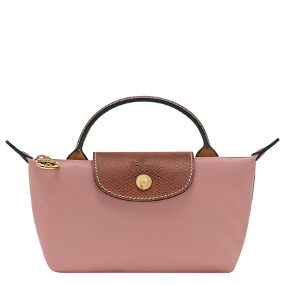 Le Pliage Original Pouch with handle Pink Tea - Recycled canvas