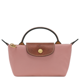 Le Pliage Original Pouch with handle Pink Tea - Recycled canvas