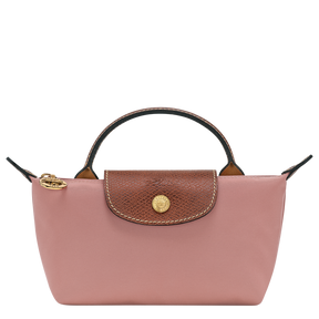 Le Pliage Original Pouch with handle Pink Tea - Recycled canvas