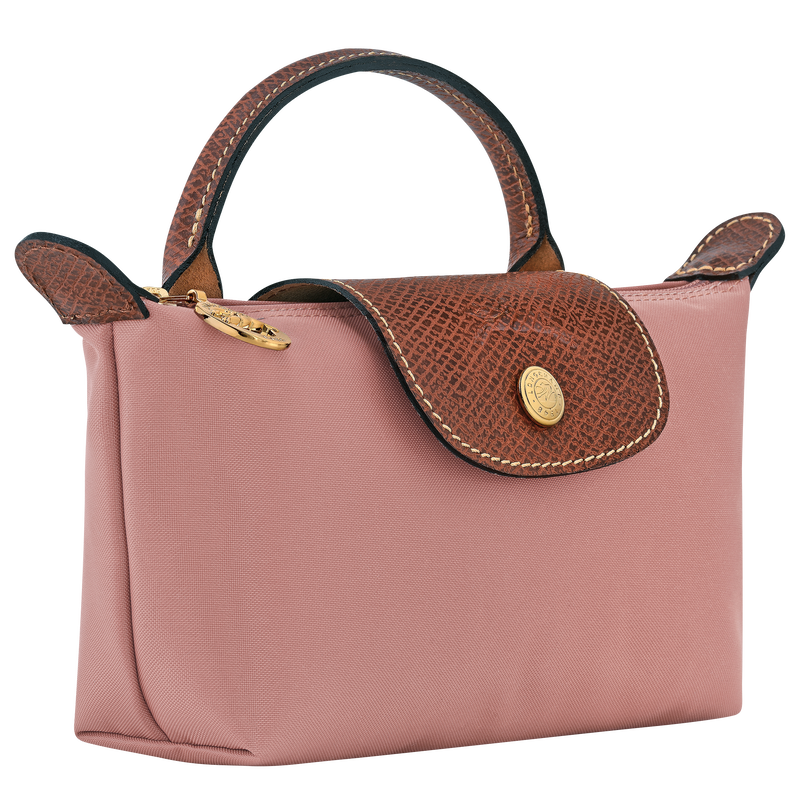 Le Pliage Original Pouch with handle Pink Tea - Recycled canvas
