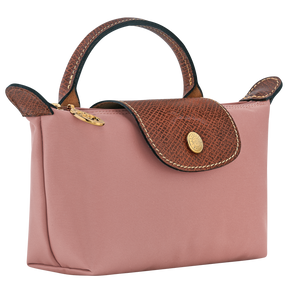 Le Pliage Original Pouch with handle Pink Tea - Recycled canvas