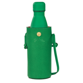 Épure Bottle holder Green - Leather