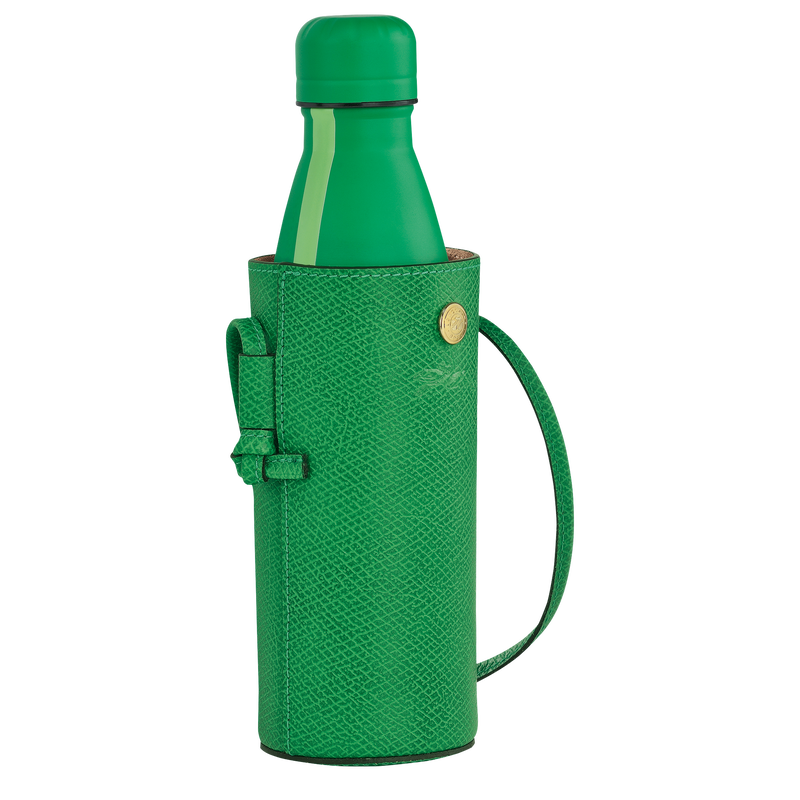 Épure Bottle holder Green - Leather
