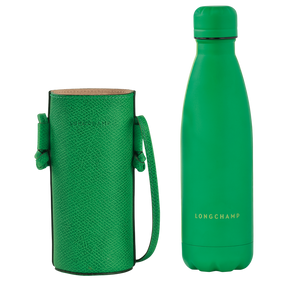 Épure Bottle holder Green - Leather