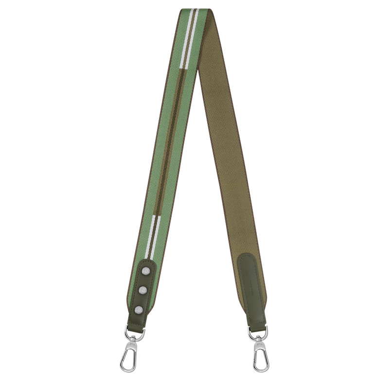 Longchamp Rayures Shoulder strap Artichoke - Canvas