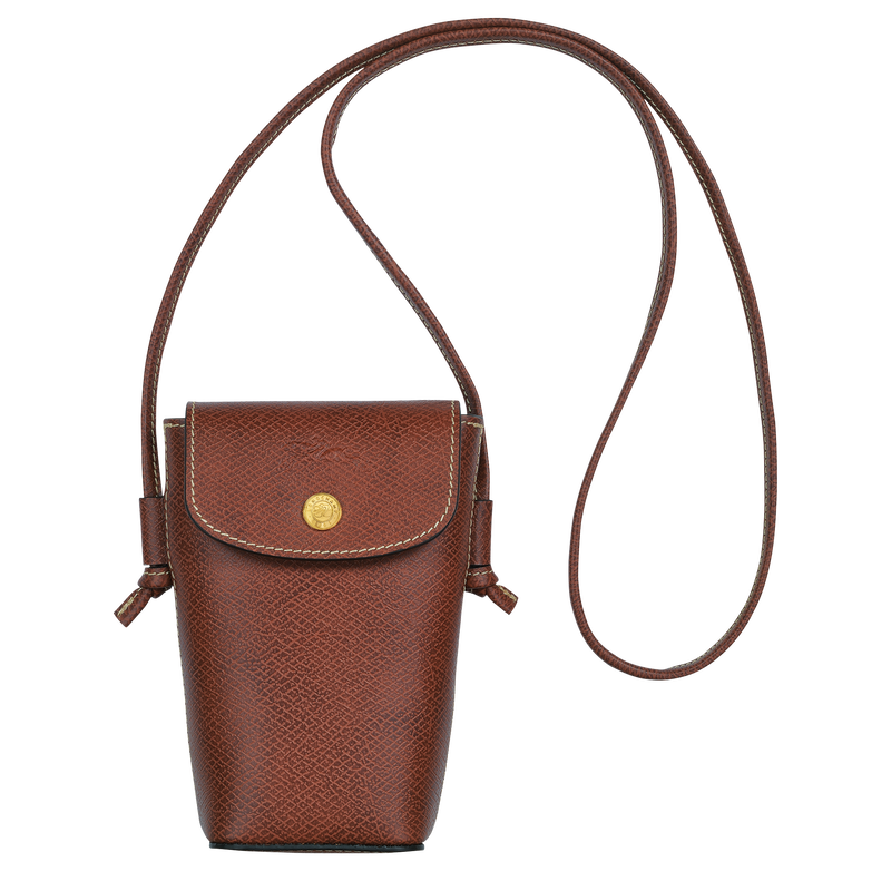 Épure Phone case with leather lace Brown - Leather