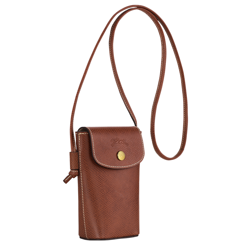 Épure Phone case with leather lace Brown - Leather