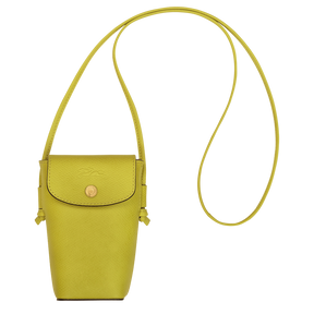 Épure Phone case with leather lace Kiwi Green - Leather