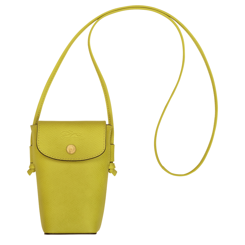 Épure Phone case with leather lace Kiwi Green - Leather