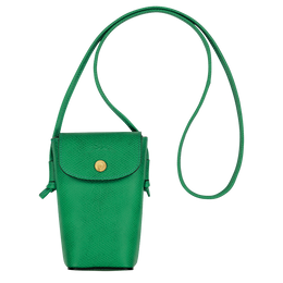 Épure Phone case with leather lace Green - Leather
