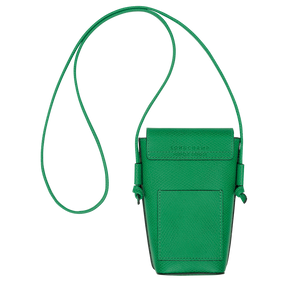 Épure Phone case with leather lace Green - Leather