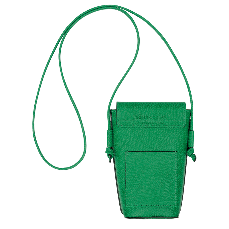 Épure Phone case with leather lace Green - Leather