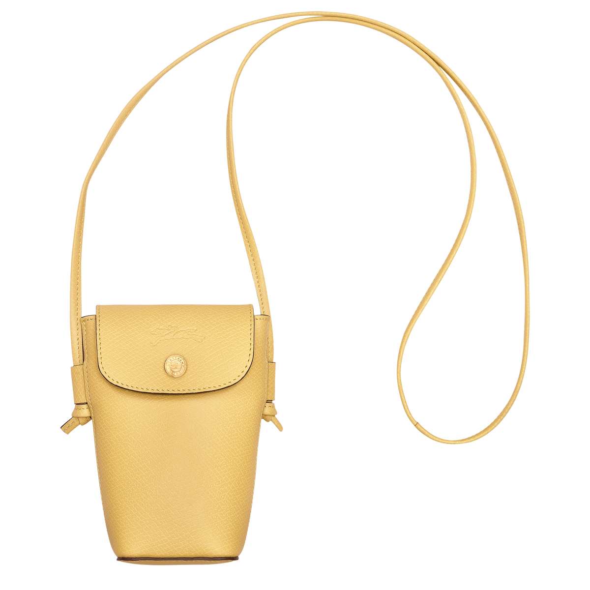 Épure Phone case with leather lace Yellow Chick - Leather