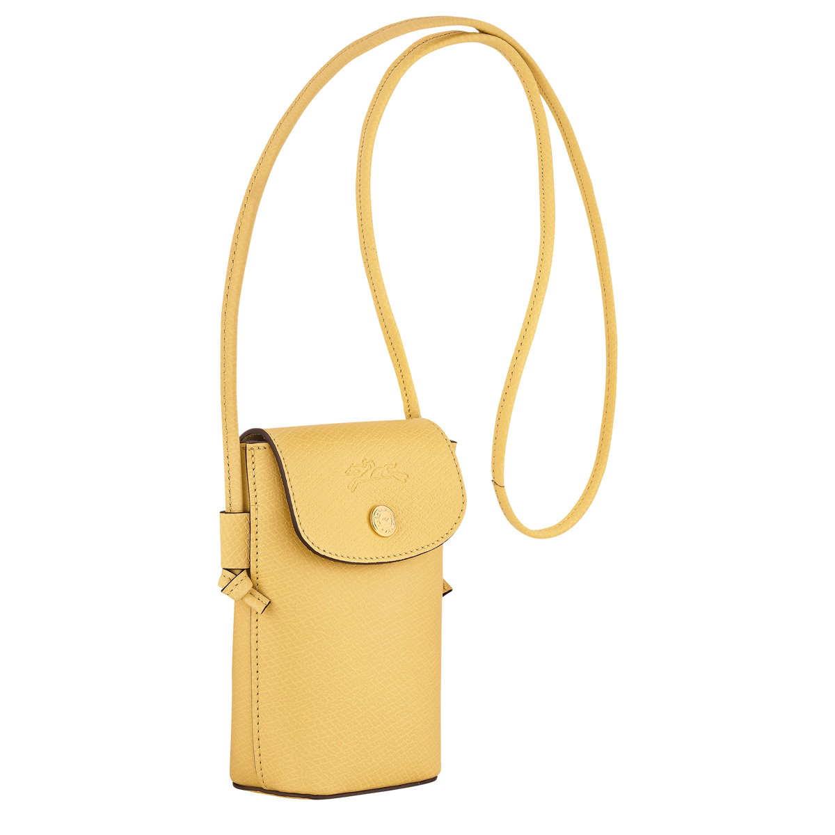 Épure Phone case with leather lace Yellow Chick - Leather