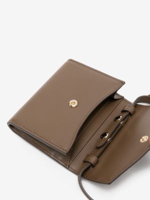 Leather shoulder wallet
