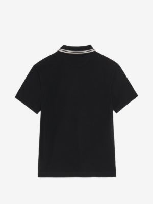 Valentino cotton-pique polo shirt with Maison embroidery