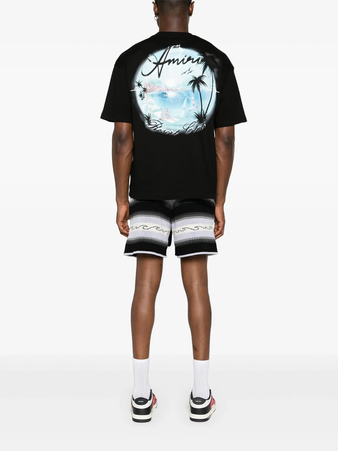 Amiri Paradise Airbrush Oversized T-Shirt in Black