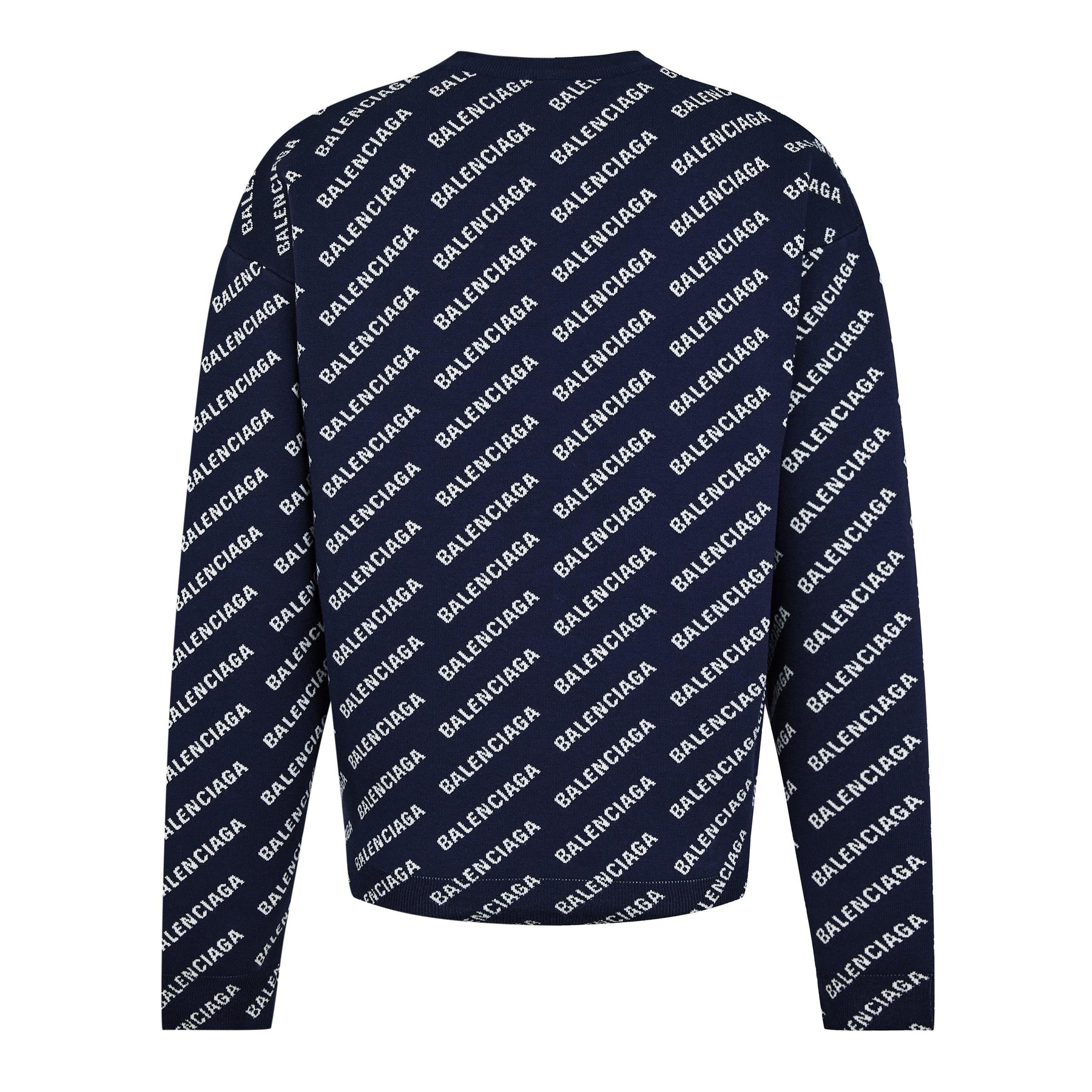 Logo Intarsia Cotton Blend Jumper